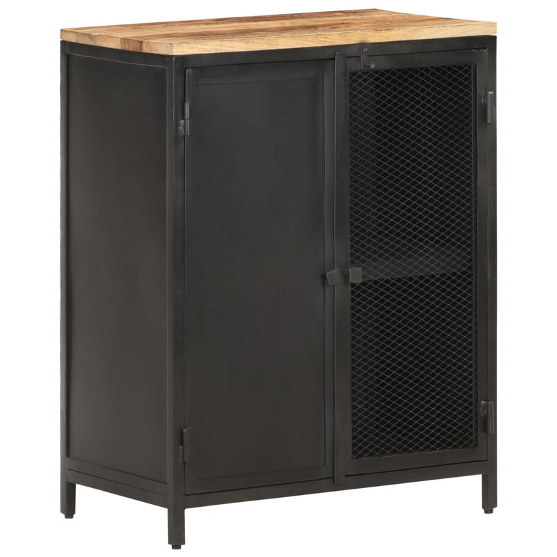 vidaXL Sideboard 60x35x78 cm Solid Rough Mango Wood