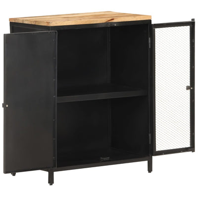 vidaXL Sideboard 60x35x78 cm Solid Rough Mango Wood