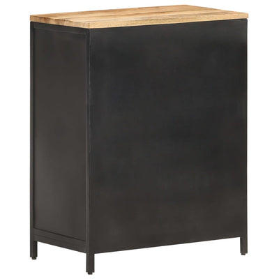 vidaXL Sideboard 60x35x78 cm Solid Rough Mango Wood