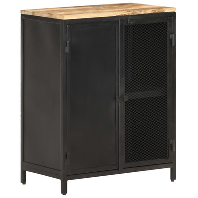 vidaXL Sideboard 60x35x78 cm Solid Rough Mango Wood