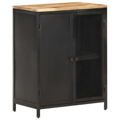 vidaXL Sideboard 60x35x78 cm Solid Rough Mango Wood