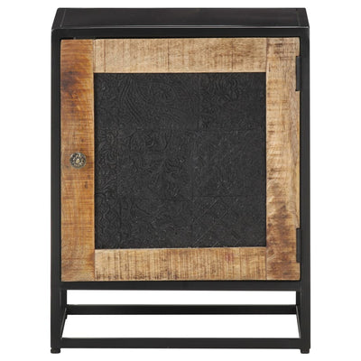 vidaXL Bedside Cabinet 40x30x50 cm Rough Mango Wood