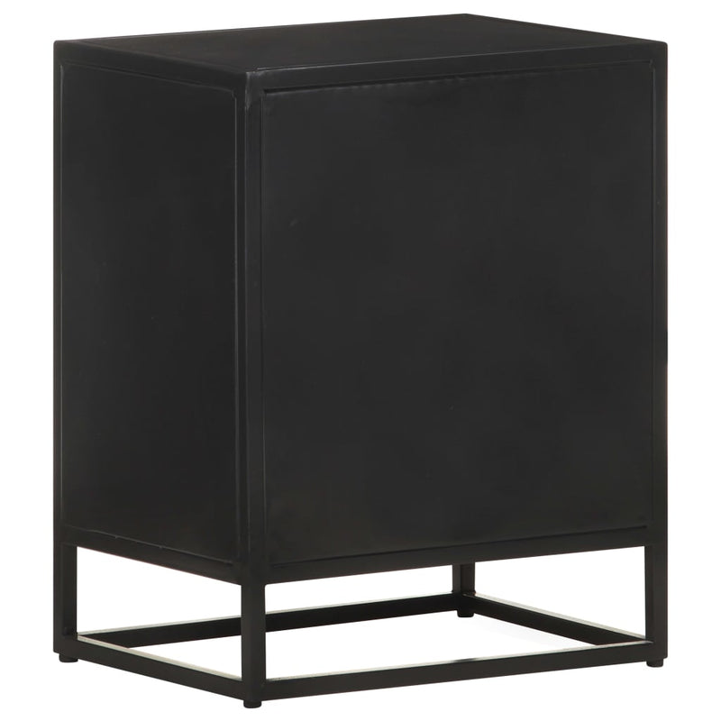 vidaXL Bedside Cabinet 40x30x50 cm Rough Mango Wood