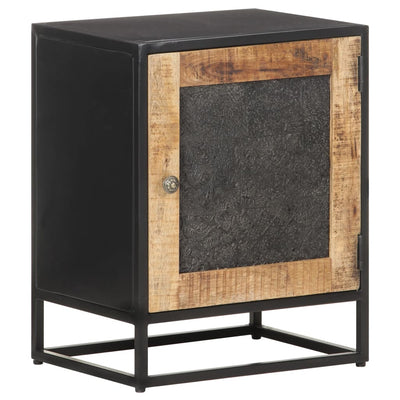 vidaXL Bedside Cabinet 40x30x50 cm Rough Mango Wood