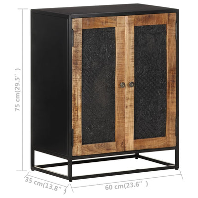vidaXL Sideboard 60x35x75 cm Rough Mango Wood