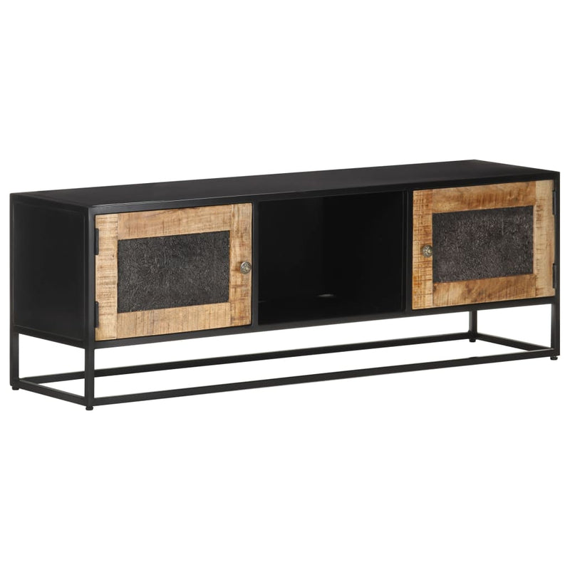 vidaXL TV Cabinet 120x30x40 cm Rough Mango Wood