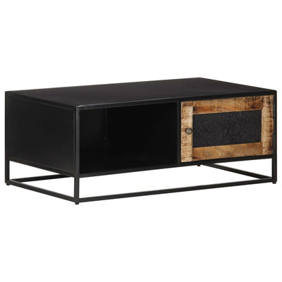 vidaXL Coffee Table 90x50x35 cm Rough Mango Wood