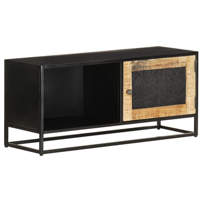 vidaXL TV Cabinet 90x30x40 cm Rough Mango Wood
