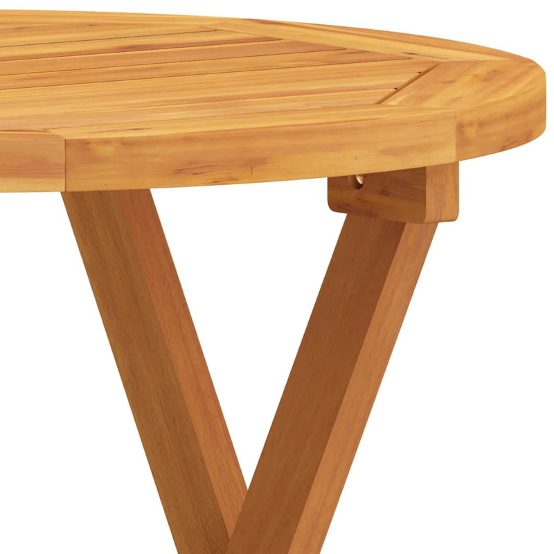 vidaXL Bistro Table Ø46x47 cm Solid Wood Acacia