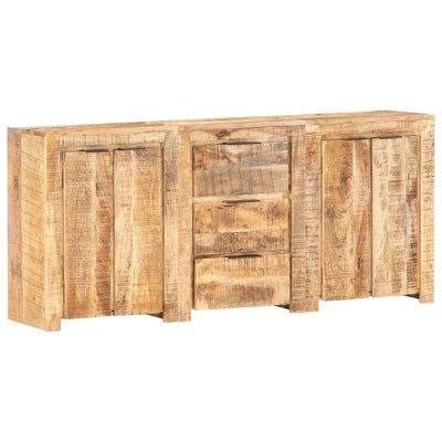 vidaXL Sideboard with 3 Drawers and 4 Doors Solid Mango Wood