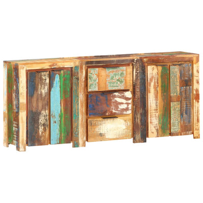 vidaXL Sideboard with 3 Drawers and 4 Doors Solid Reclaimed Wood