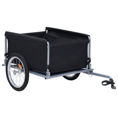 vidaXL Bike Trailer Black and Red 65 kg