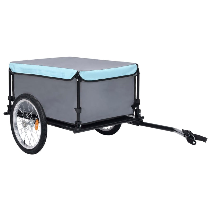 vidaXL Bike Trailer Black and Red 65 kg