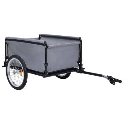 vidaXL Bike Trailer Black and Red 65 kg