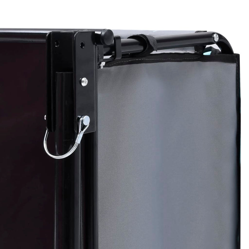 vidaXL Bike Trailer Black and Red 65 kg