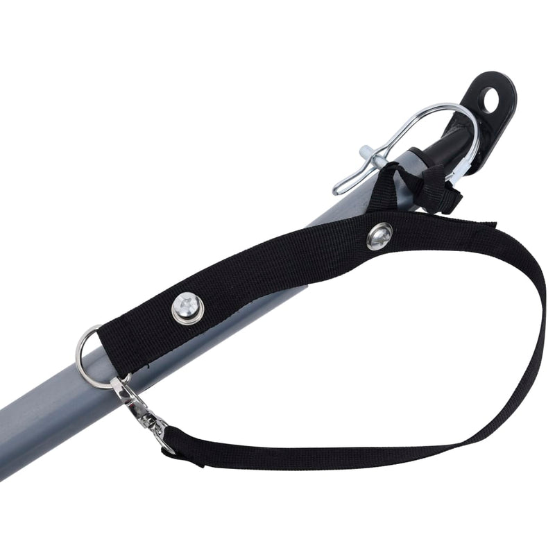 vidaXL Bike Trailer Black and Red 65 kg