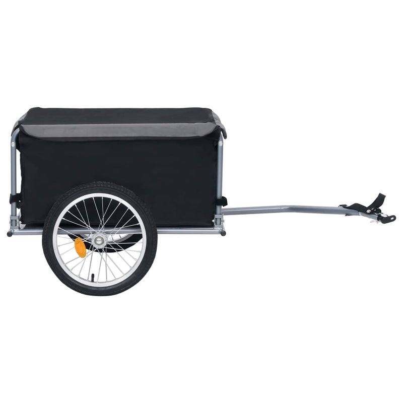 vidaXL Bike Trailer Grey and Orange 65 kg