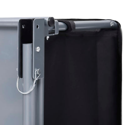 vidaXL Bike Trailer Grey and Orange 65 kg