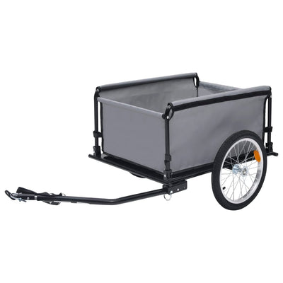 vidaXL Bike Trailer Grey and Orange 65 kg