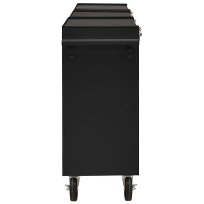 vidaXL Tool Trolley with 21 Drawers Steel Red