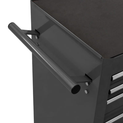 vidaXL Tool Trolley with 21 Drawers Steel Red