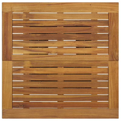 vidaXL Bar Table Black 60x60x110 cm Poly Rattan and Solid Acacia Wood