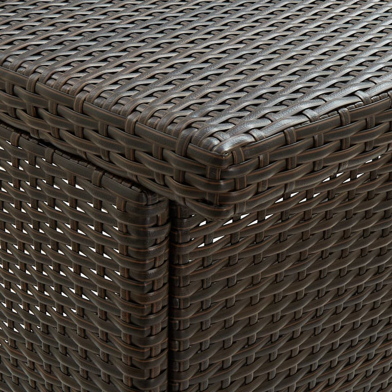 vidaXL 3 Piece Bar Set Poly Rattan Black