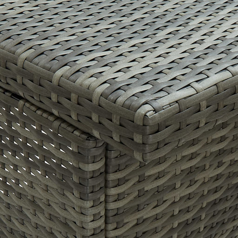 vidaXL 3 Piece Bar Set Poly Rattan Black