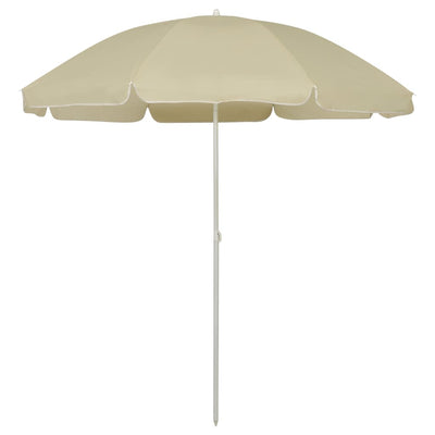 vidaXL Beach Parasol Anthracite 240 cm