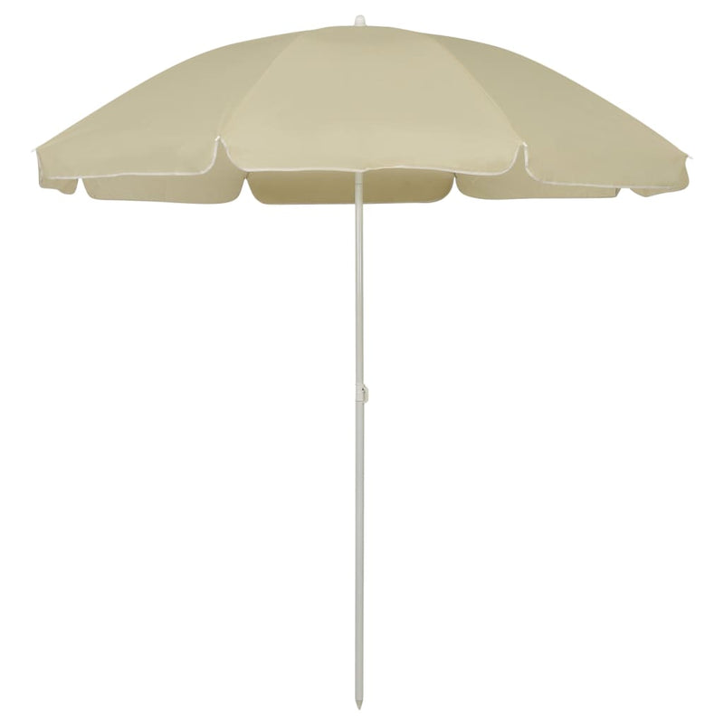 vidaXL Beach Parasol Anthracite 240 cm