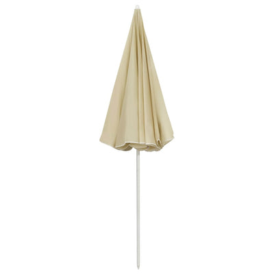 vidaXL Beach Parasol Anthracite 240 cm