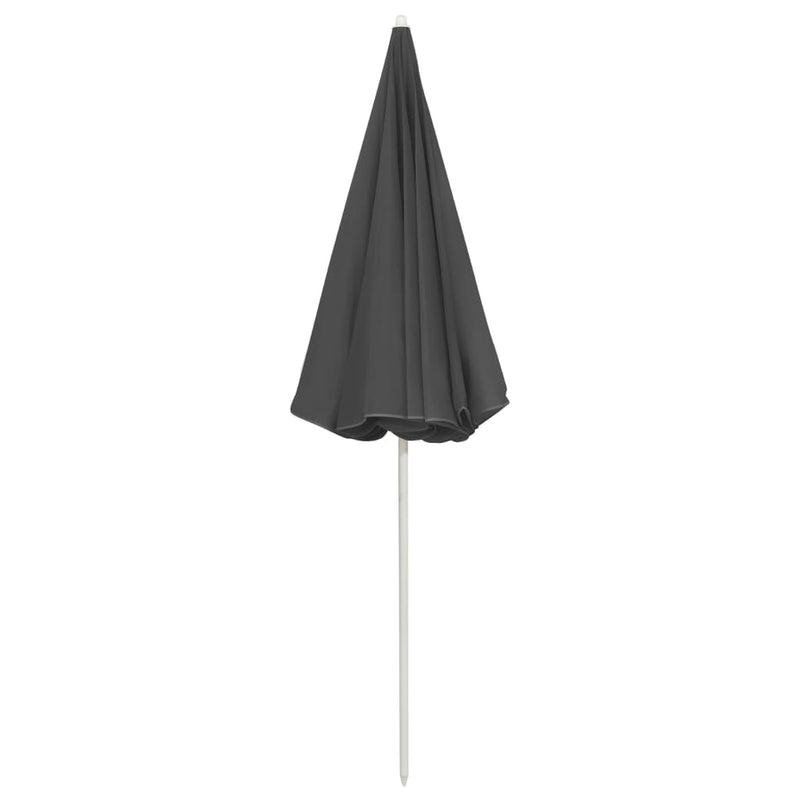 vidaXL Beach Parasol Anthracite 240 cm