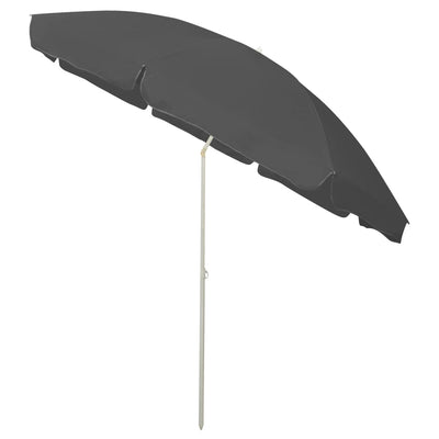 vidaXL Beach Parasol Anthracite 240 cm