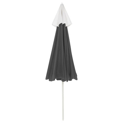 vidaXL Beach Parasol Anthracite 240 cm