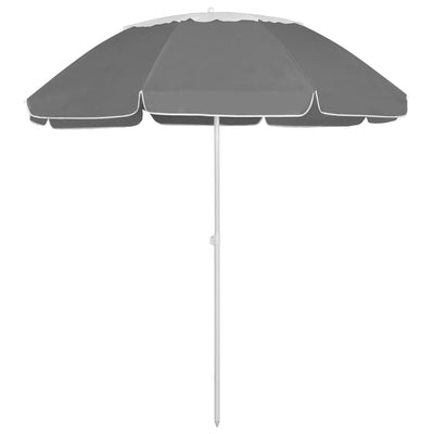 vidaXL Beach Parasol Anthracite 240 cm