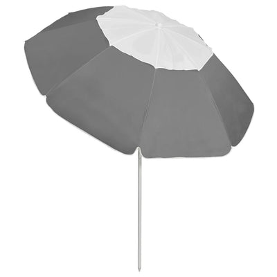 vidaXL Beach Parasol Anthracite 240 cm