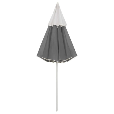 vidaXL Beach Parasol Anthracite 240 cm