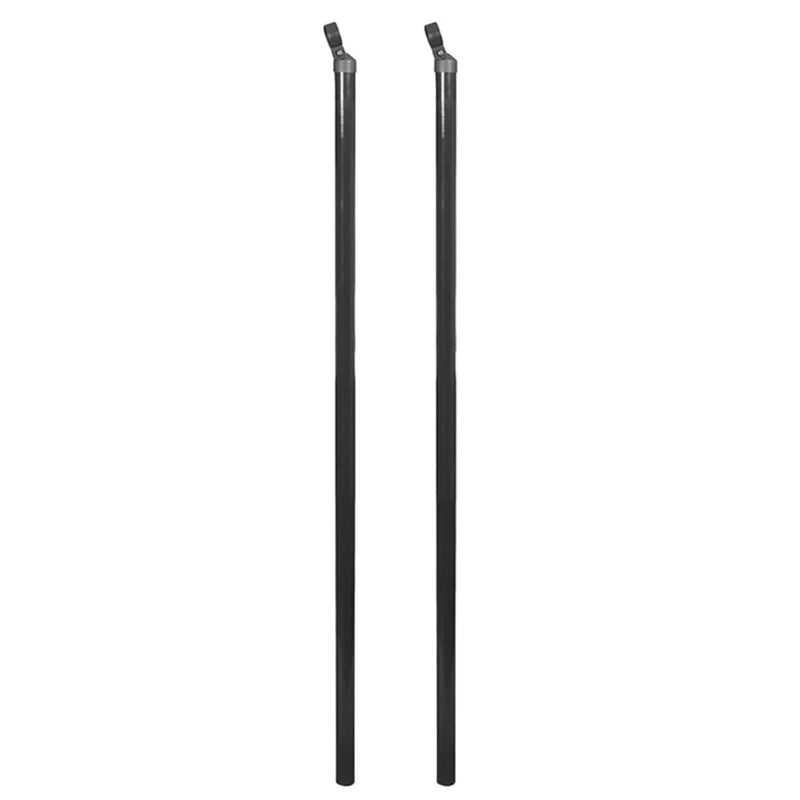 vidaXL Chain Link Fence with Posts and Hardware 1.25x25 m Grey