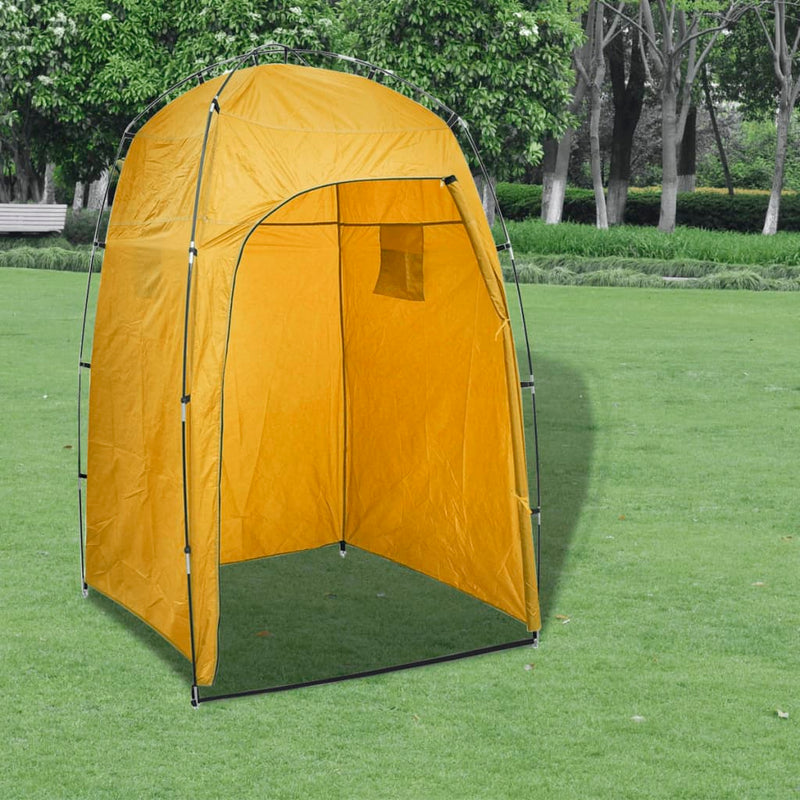 vidaXL Shower WC Changing Tent Yellow