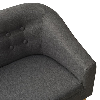 vidaXL Children Sofa Grey Fabric