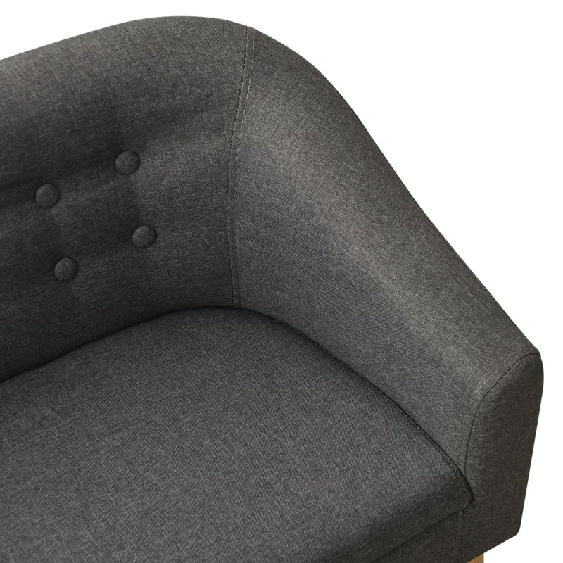 vidaXL Children Sofa Grey Fabric