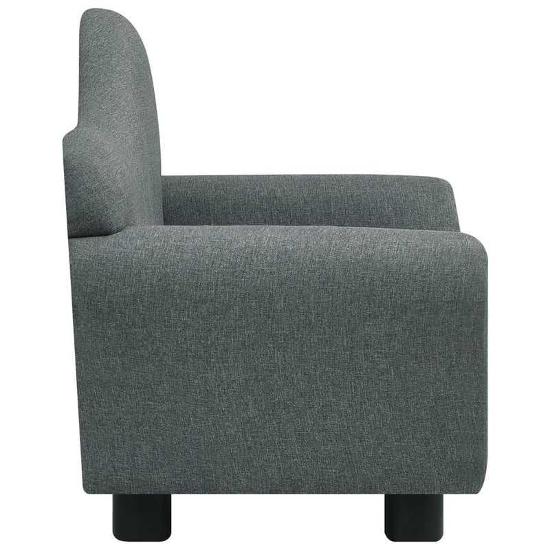vidaXL Children Sofa Grey Fabric