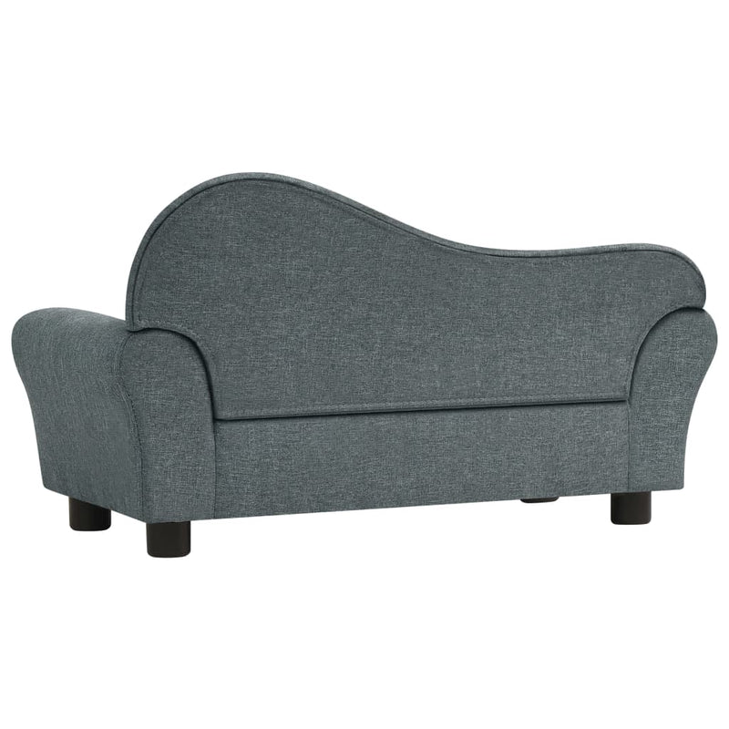 vidaXL Children Sofa Grey Fabric