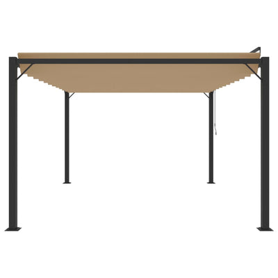 vidaXL Gazebo with Louvered Roof 3x3 m Anthracite Fabric and Aluminium