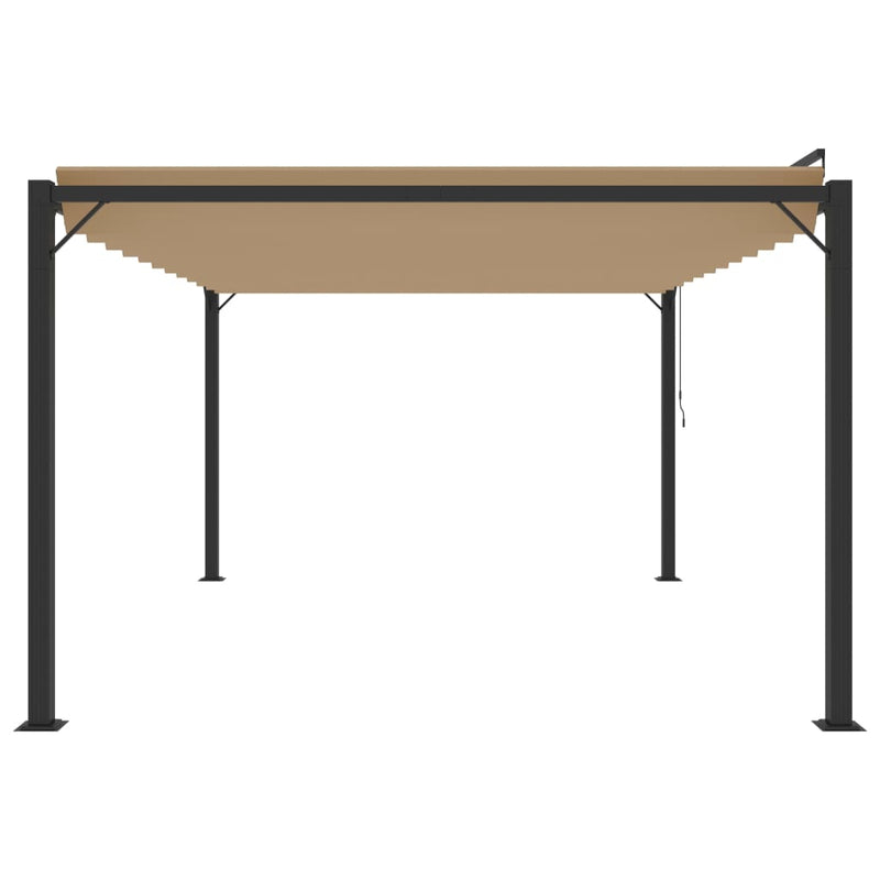 vidaXL Gazebo with Louvered Roof 3x3 m Anthracite Fabric and Aluminium