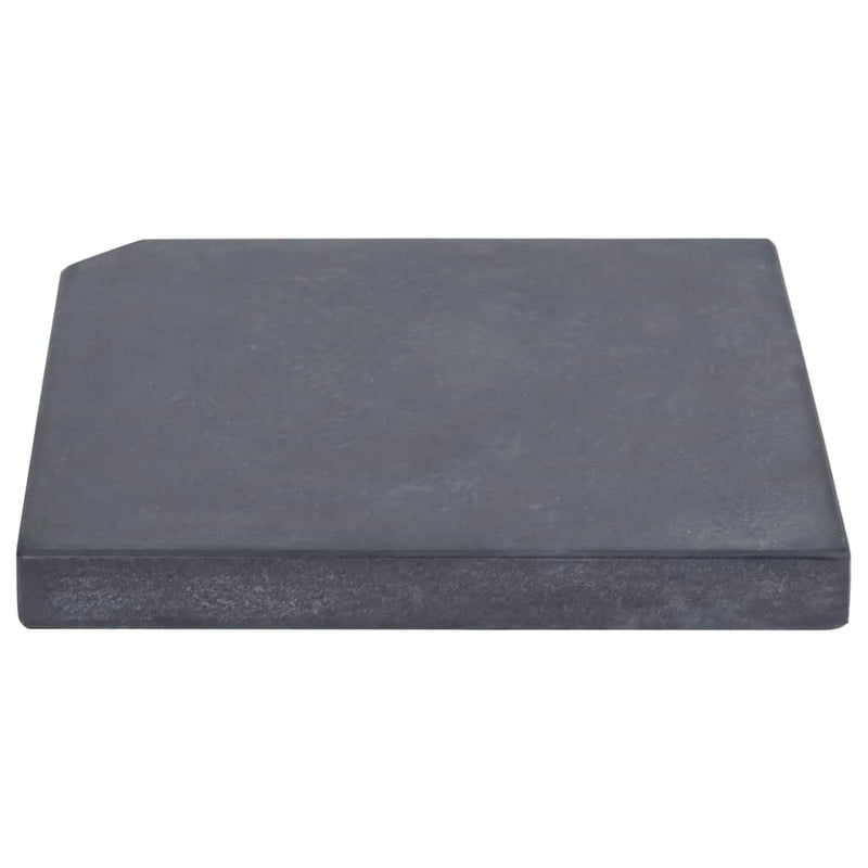 vidaXL Umbrella Weight Plate Black Granite Square 15 kg