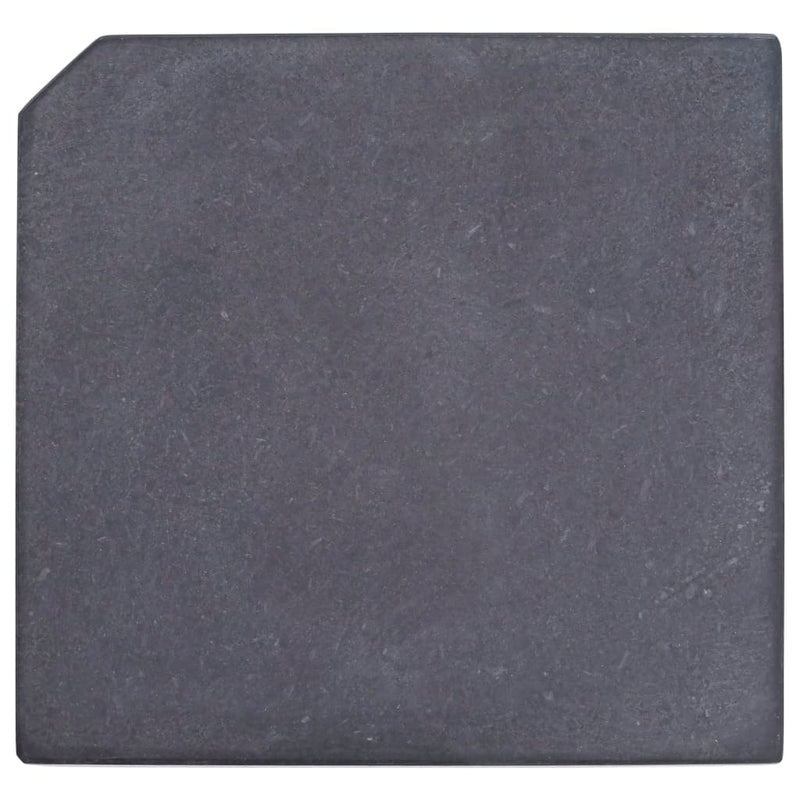 vidaXL Umbrella Weight Plate Black Granite Square 15 kg