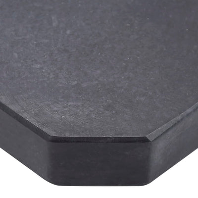 vidaXL Umbrella Weight Plate Black Granite Square 15 kg