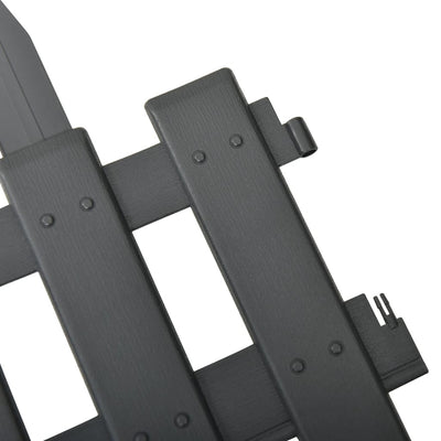 vidaXL Lawn Edgings 25 pcs Anthracite 10 m PP