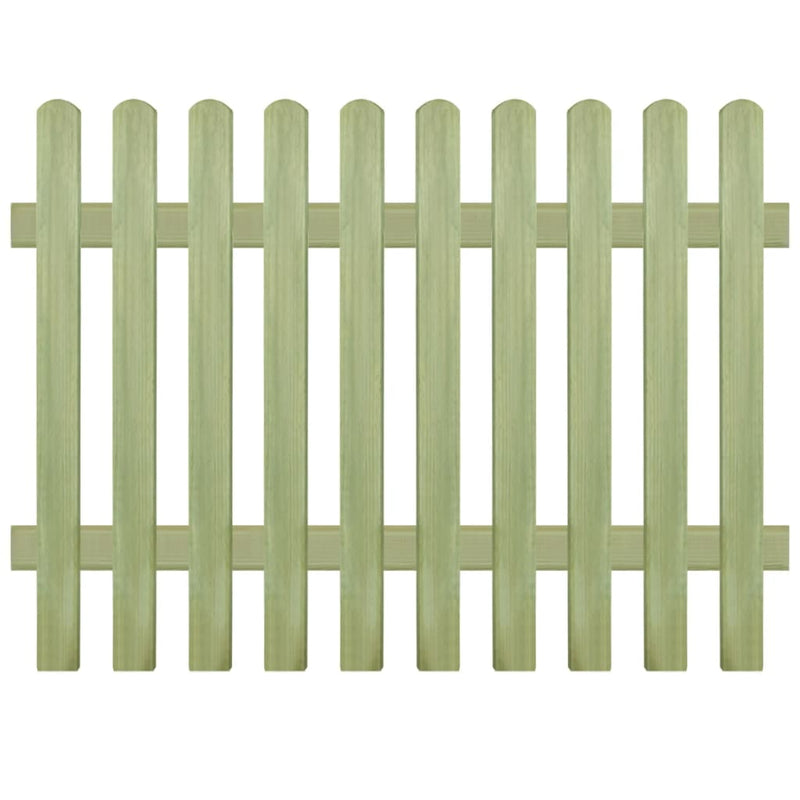 vidaXL Picket Fence Impregnated Pinewood 170x120 cm 6/9 cm